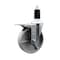 Service Caster 5'' Semi Steel Swivel 1-3/8'' Expanding Stem Caster Total Lock Brake SCC-EXTTL20S514-SSS-138 - alternate 1